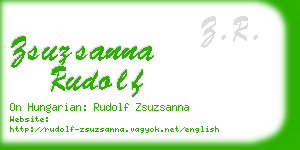 zsuzsanna rudolf business card